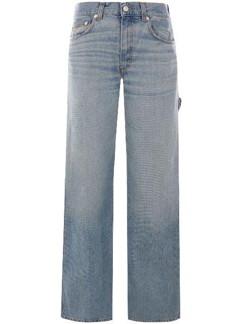 logo-patch jeans by HAIKURE