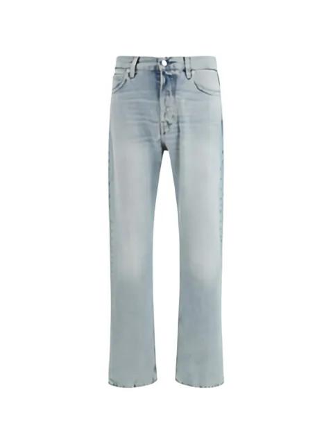 logo-patch straight-leg jeans by HAIKURE