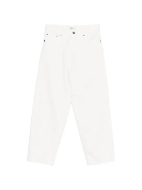 logo-patch wide-leg jeans by HAIKURE