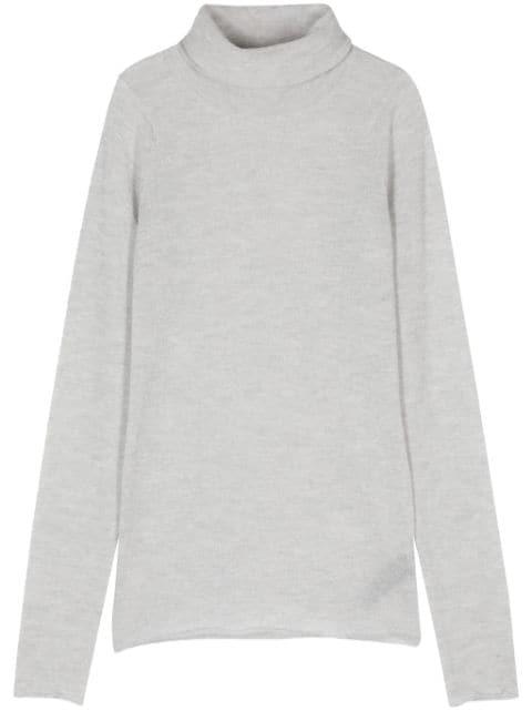 mélange-effect sweater by HAIKURE