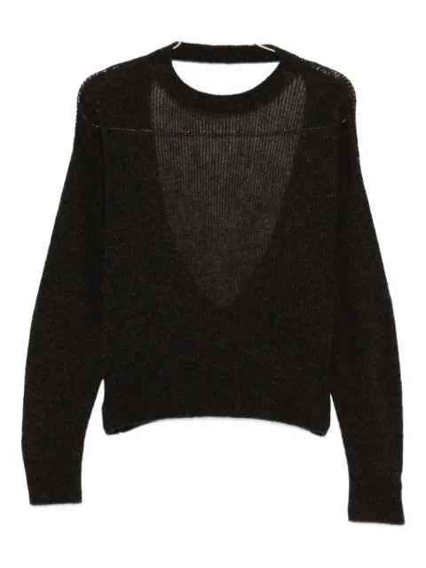 open-back sweater by HAIKURE