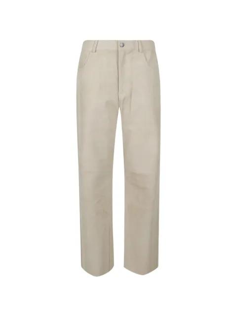 suede trousers by HAIKURE