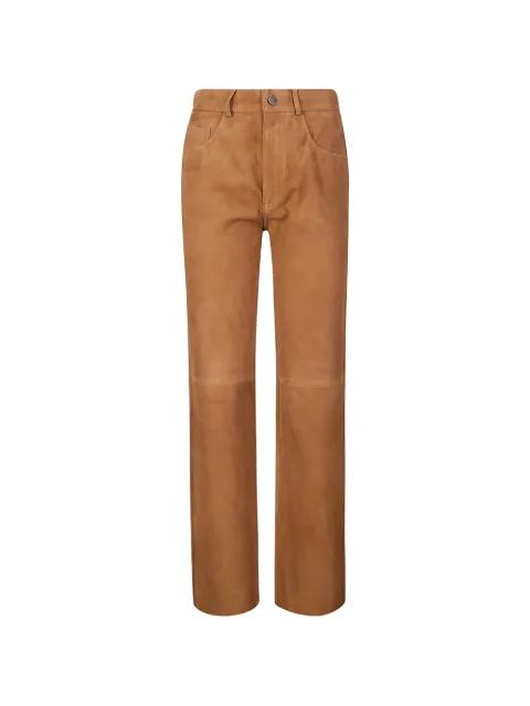suede trousers by HAIKURE