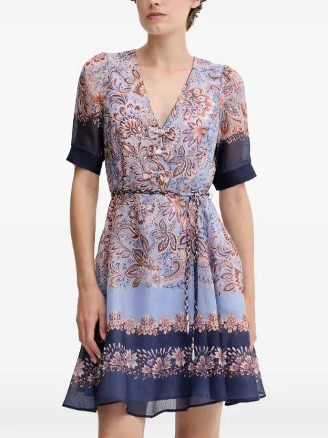 Aubrie floral-print mini dress by HALE BOB