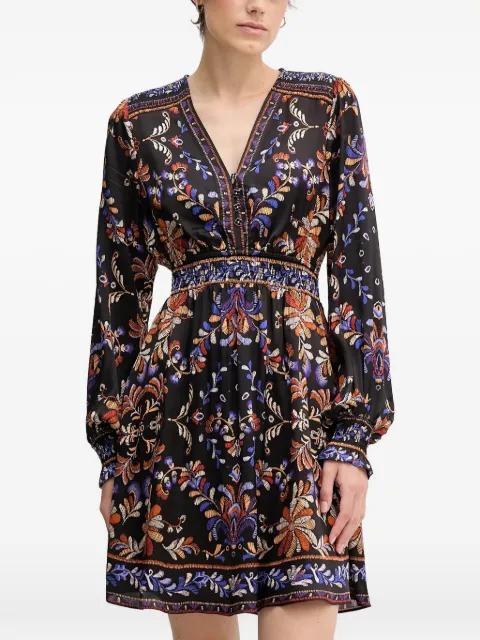 Ella floral V-neck dress by HALE BOB