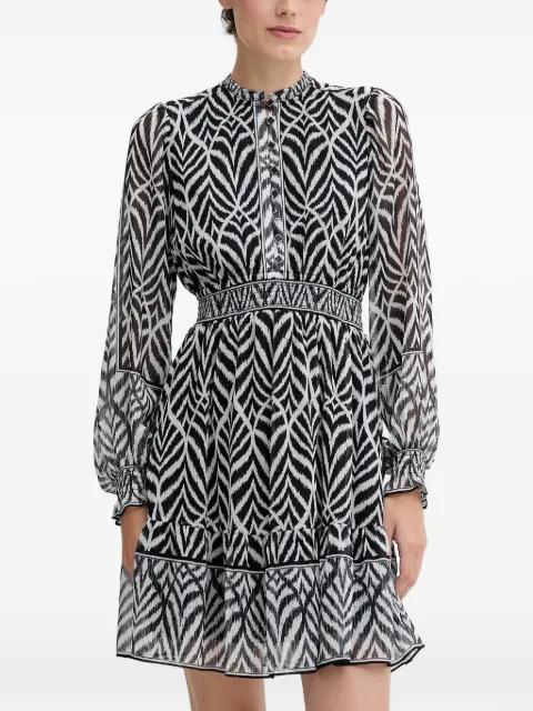 Nyra button printed mini dress by HALE BOB