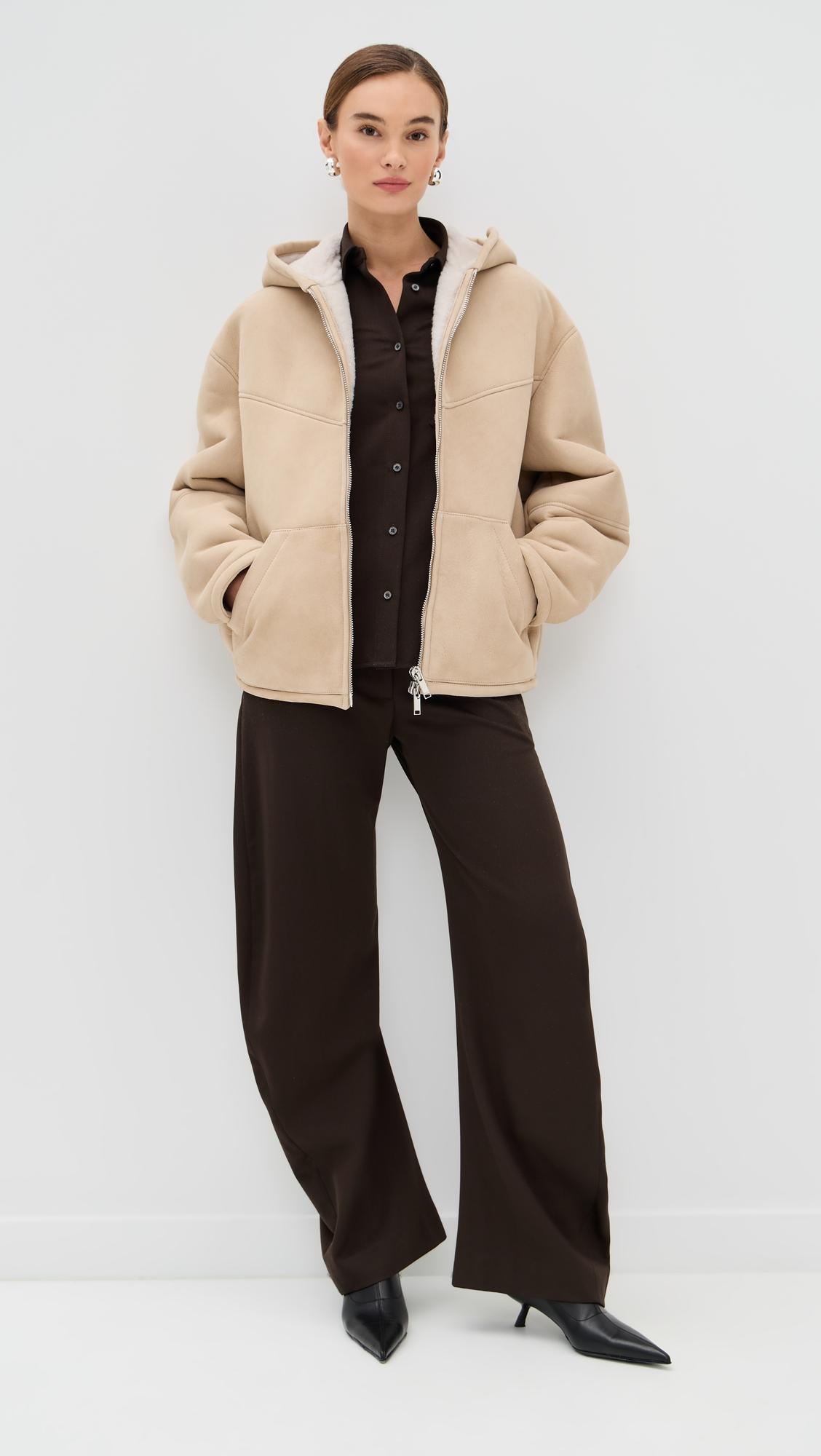 Hoodie Shearling Bomber by HALFBOY