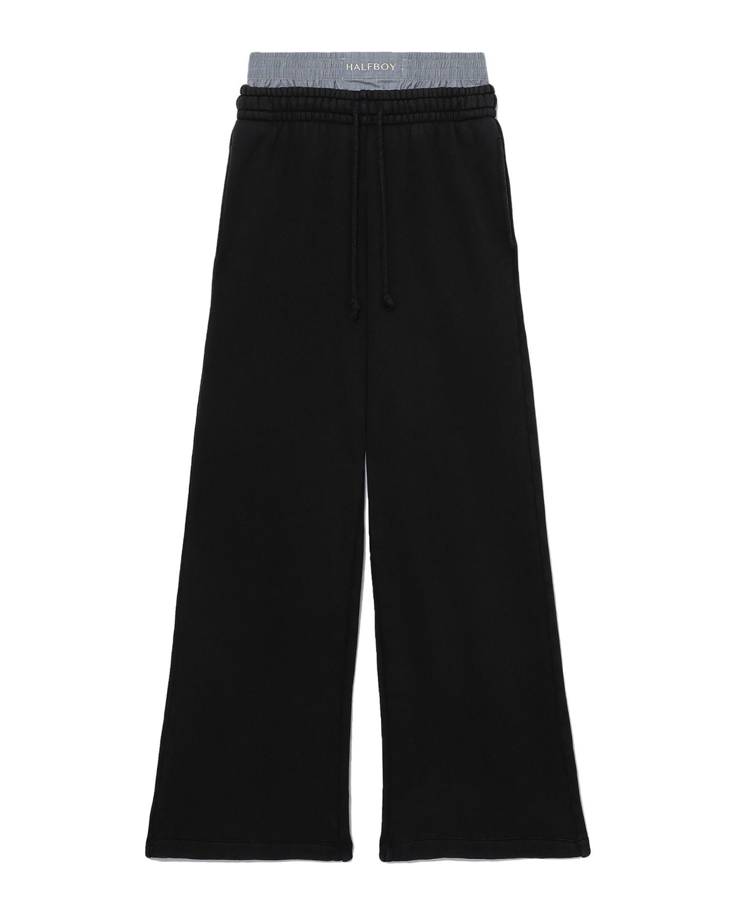 Layered waist trousers by HALFBOY
