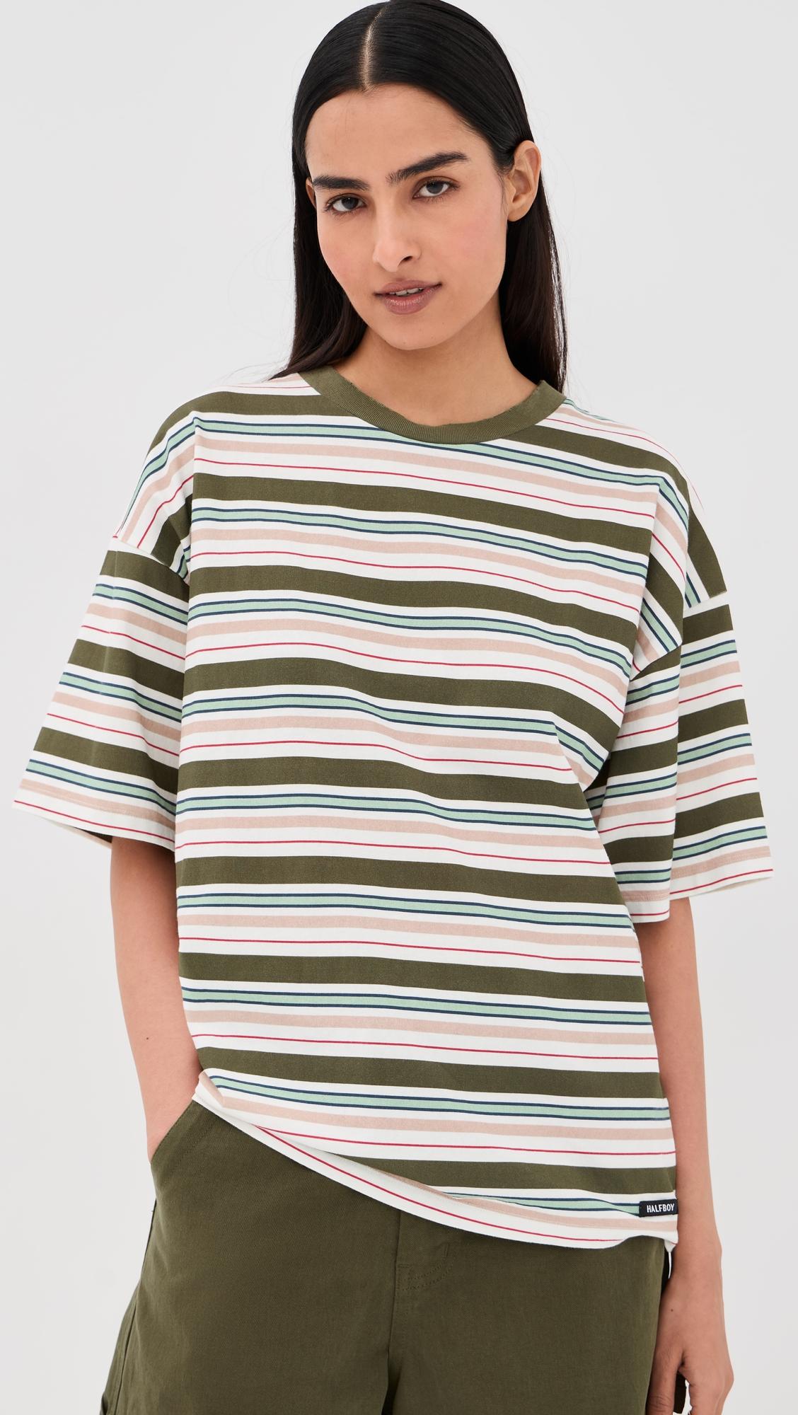 Stripes Tee by HALFBOY