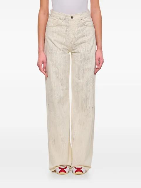 cracked-effect jeans by HALFBOY