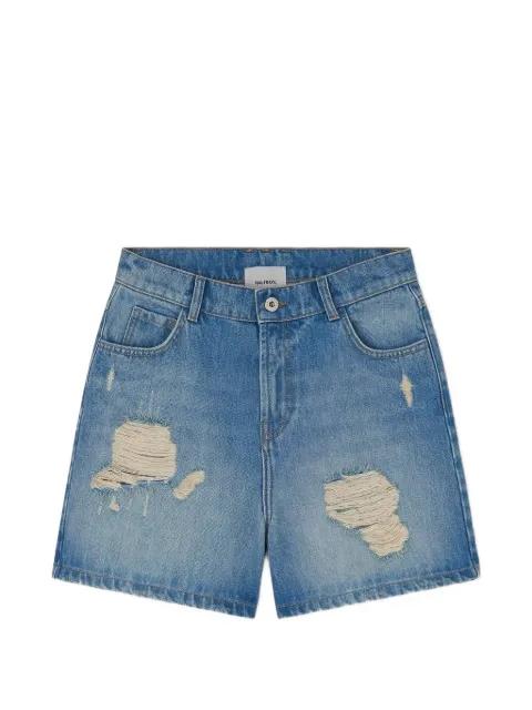 distressed-effect denim shorts by HALFBOY