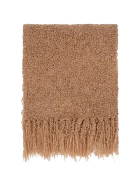 fringed scarf by HALFBOY
