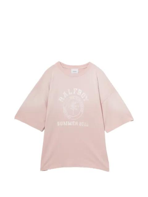 graphic-print distressed T-shirt by HALFBOY