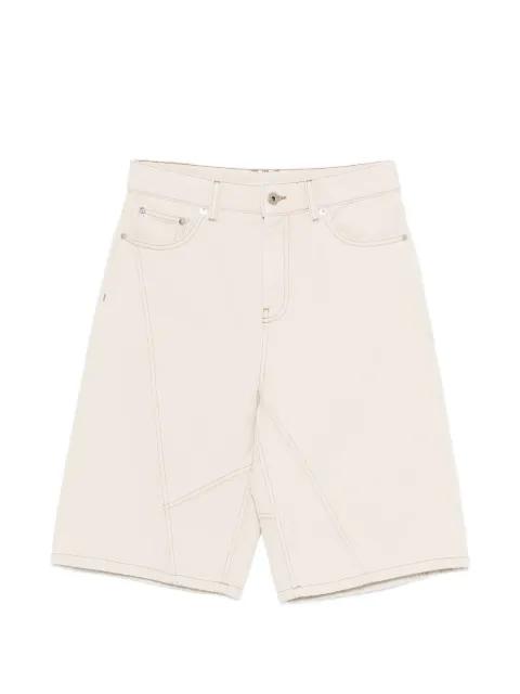panelled contrast-stitch shorts by HALFBOY