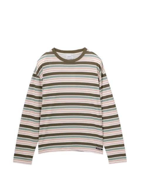 stripes long sleeves t-shirt by HALFBOY