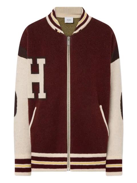 wool bomber jacket by HALFBOY