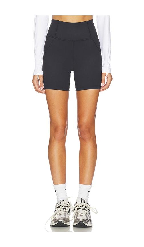 Halfdays Hattie Bike Short in Black by HALFDAYS