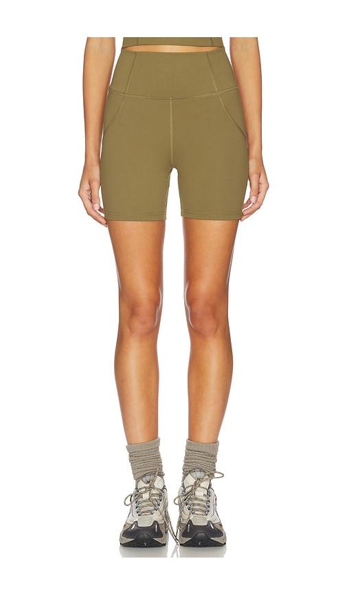 Halfdays Hattie Bike Short in Olive by HALFDAYS