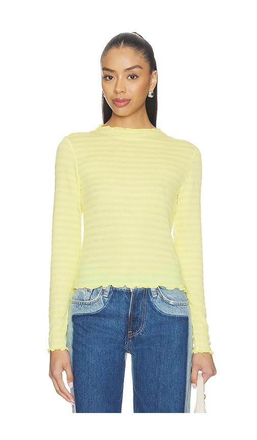 Halfdays Ynes Long Sleeve Top in Yellow by HALFDAYS