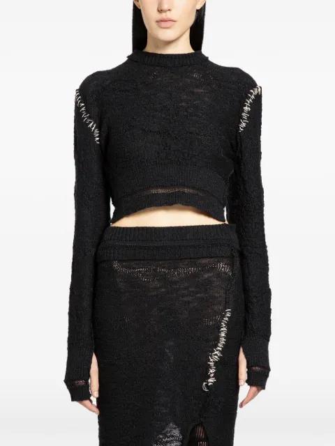 long-sleeve crop top by HALOS