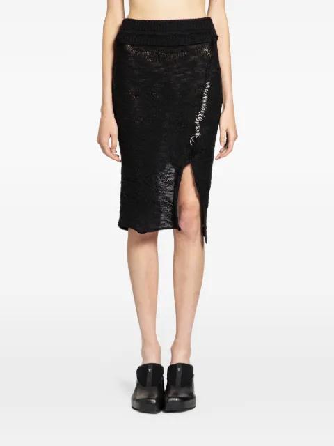 safety-pin knitted skirt by HALOS