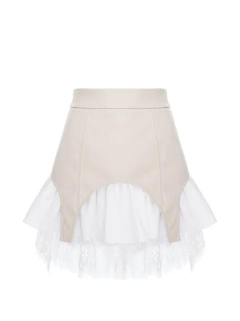 Black Swan Duo garter-strap skirt by HAMZA