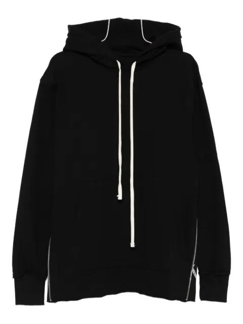 Dark side-zip hoodie by HAMZA