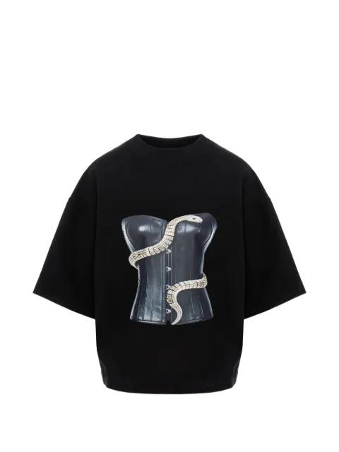 Eva snake corset T-shirt by HAMZA