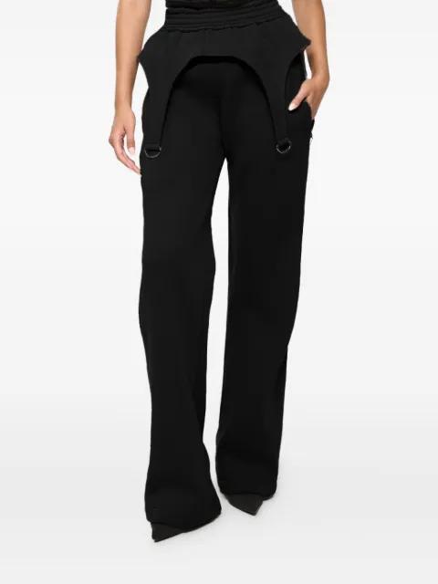 Goddess garter-strap track pants by HAMZA