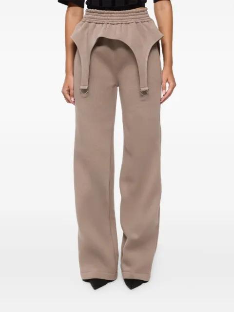 Goddess garter-strap track pants by HAMZA