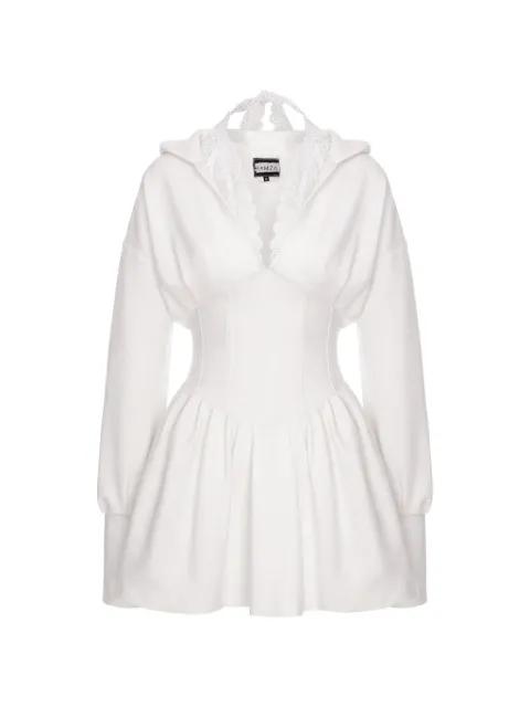 Karol hoodied dress by HAMZA