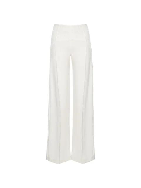 Karol lace-panel trousers by HAMZA