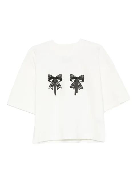 Luna lace-bow T-shirt by HAMZA