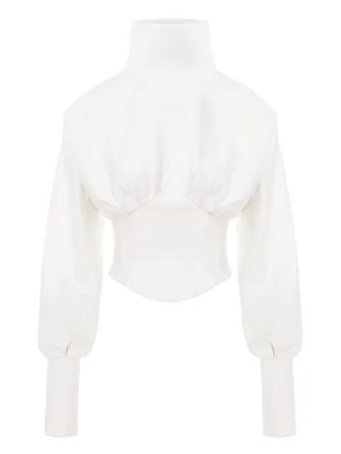 Nice turtleneck lace-up top by HAMZA