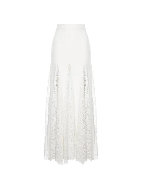 Snowflake V2 lace-insert maxi skirt by HAMZA