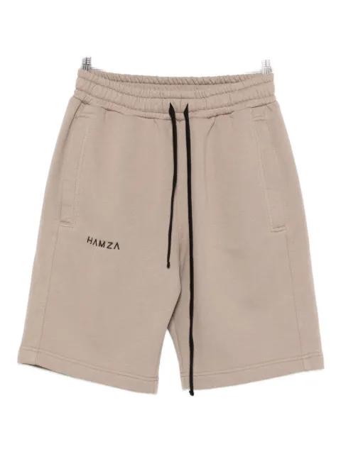 cotton-blend track shorts by HAMZA