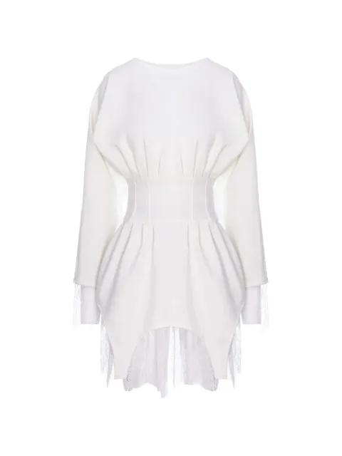 lace trim dress by HAMZA