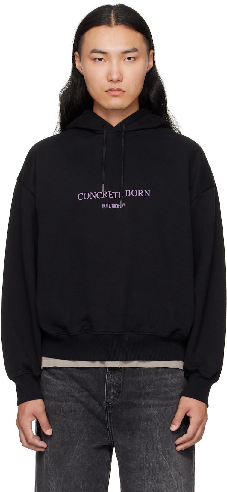 Black Logo Oversized Hoodie by HAN KJOBENHAVN