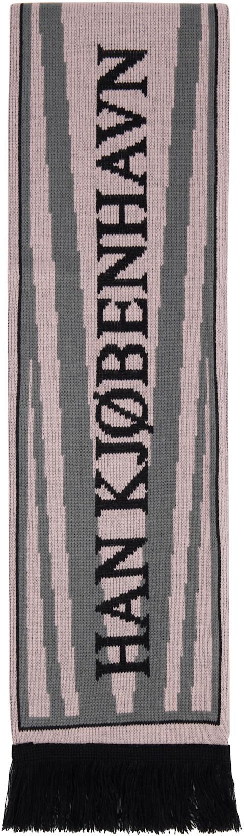 Pink & Black HK Football Scarf by HAN KJOBENHAVN