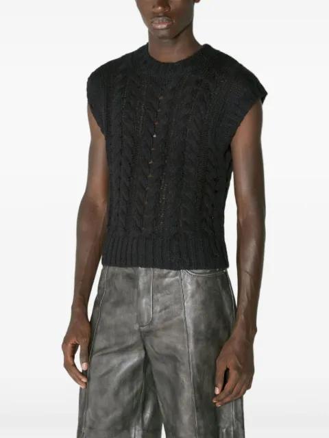 chunky-knit sleeveless jumper by HAN KJOBENHAVN