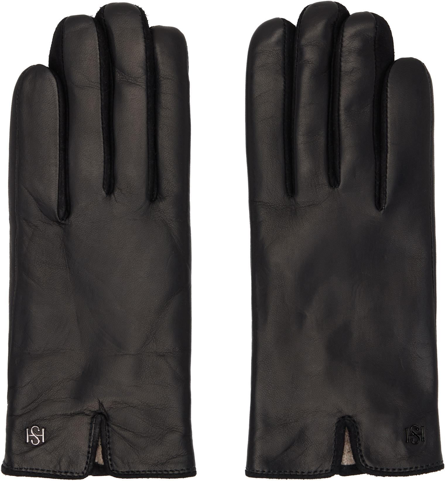 Black Essentials Gloves by HANDSOME STOCKHOLM