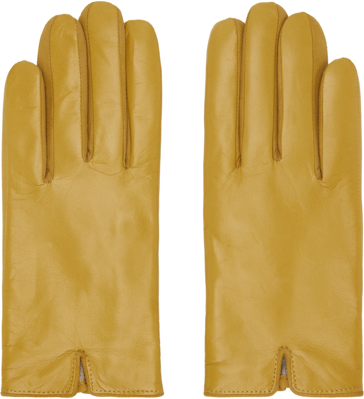 Yellow Essentials Gloves by HANDSOME STOCKHOLM