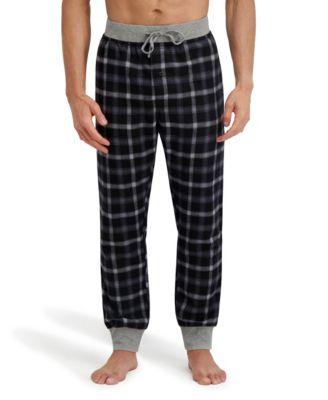 Men's Long Sleeve Crew Flannel Sleep Set by HANES