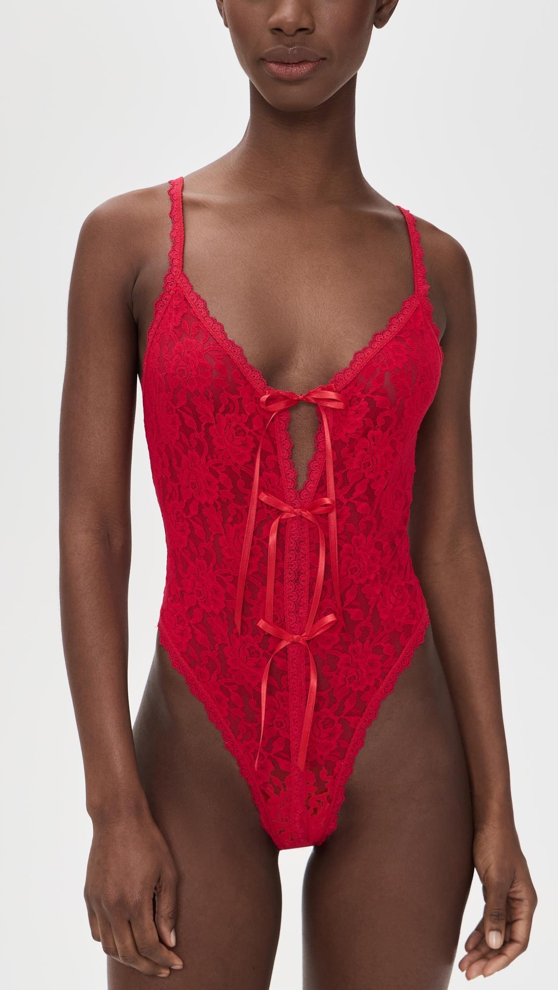 After Midnight Open Teddy Thong Bodysuit by HANKY PANKY After Midnight Open Teddy Thong Bodysuit by HANKY PANKY