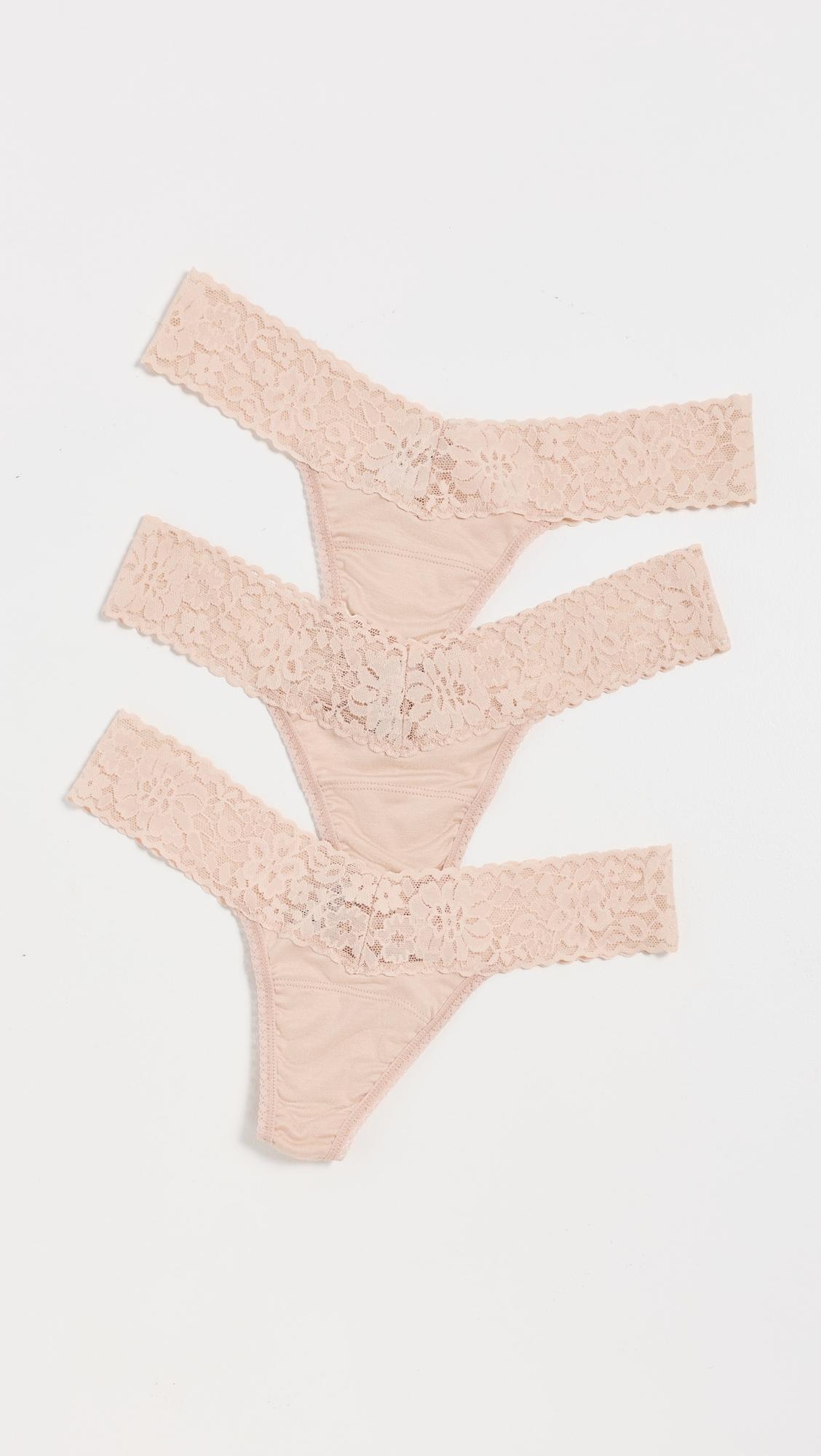 DreamEase Low Rise Thong 3 Pack by HANKY PANKY