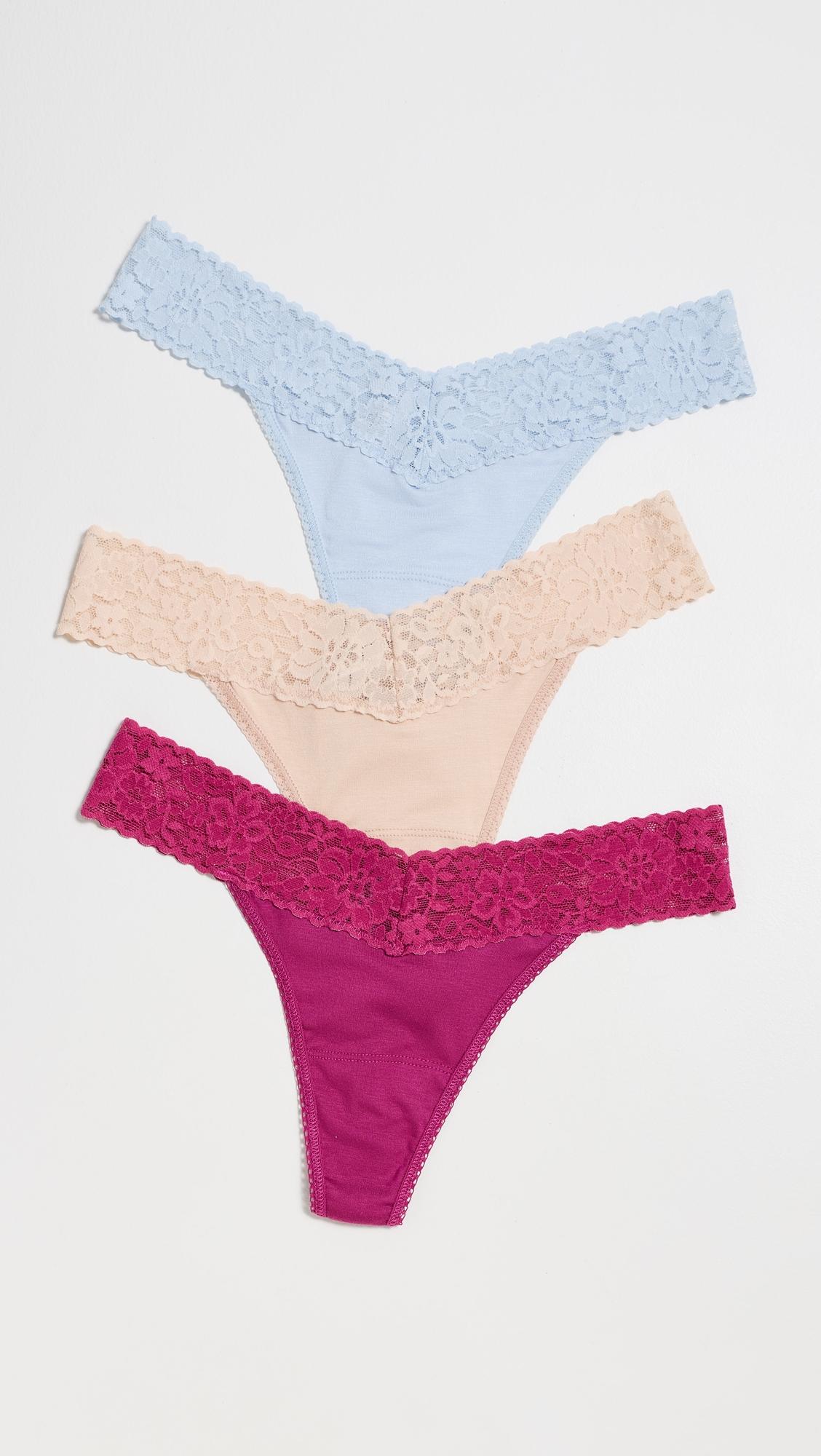 Dreamease Original Rise Thong 3 Pack by HANKY PANKY