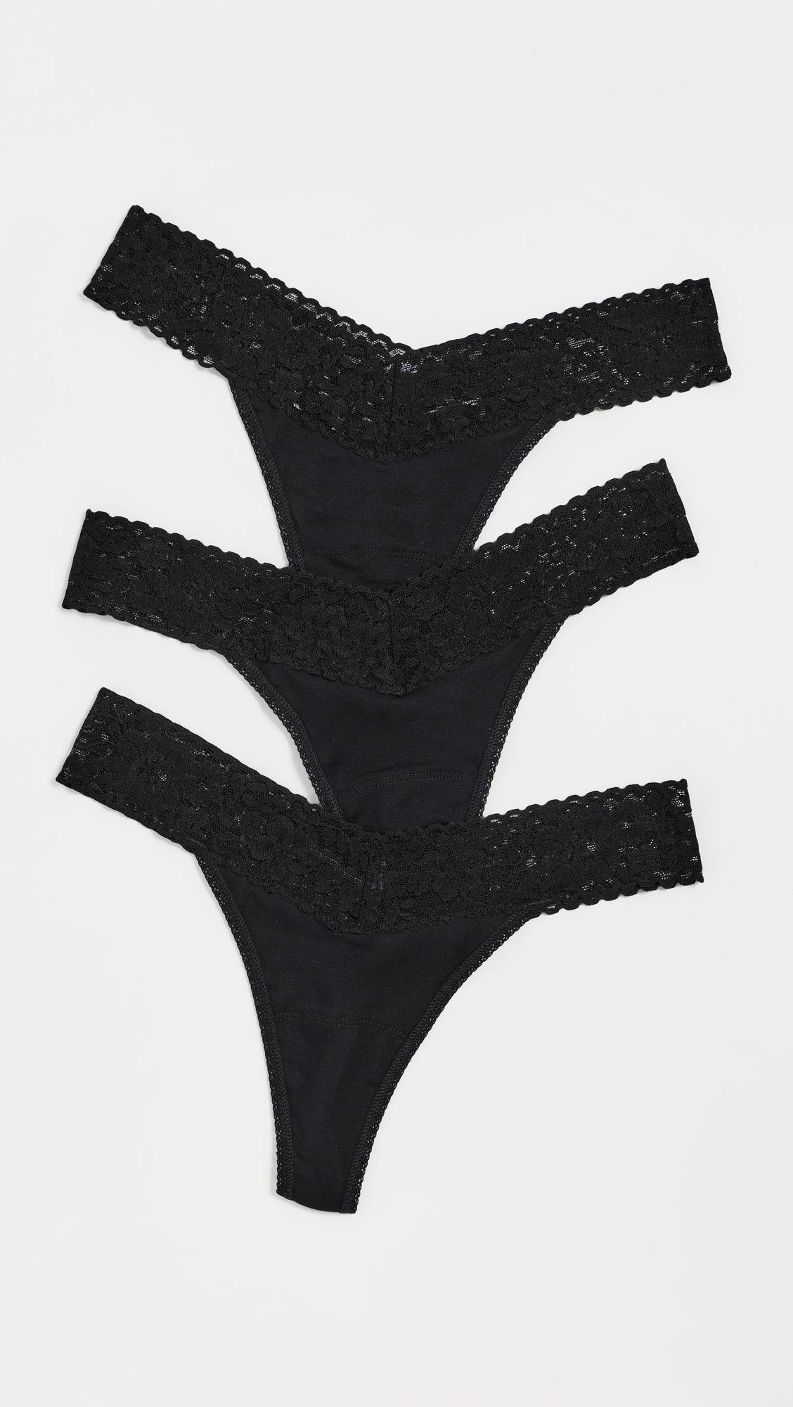 Dreamease Original Rise Thong 3 Pack by HANKY PANKY