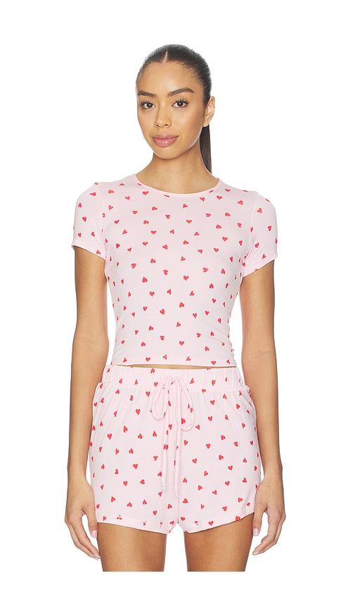 Hanky Panky Baby Tee in Pink by HANKY PANKY