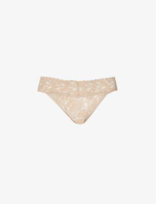 Pack of three Original-rise stretch-lace thongs by HANKY PANKY