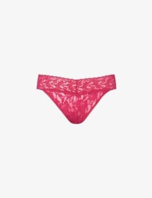 Signature original-rise stretch-lace thong by HANKY PANKY